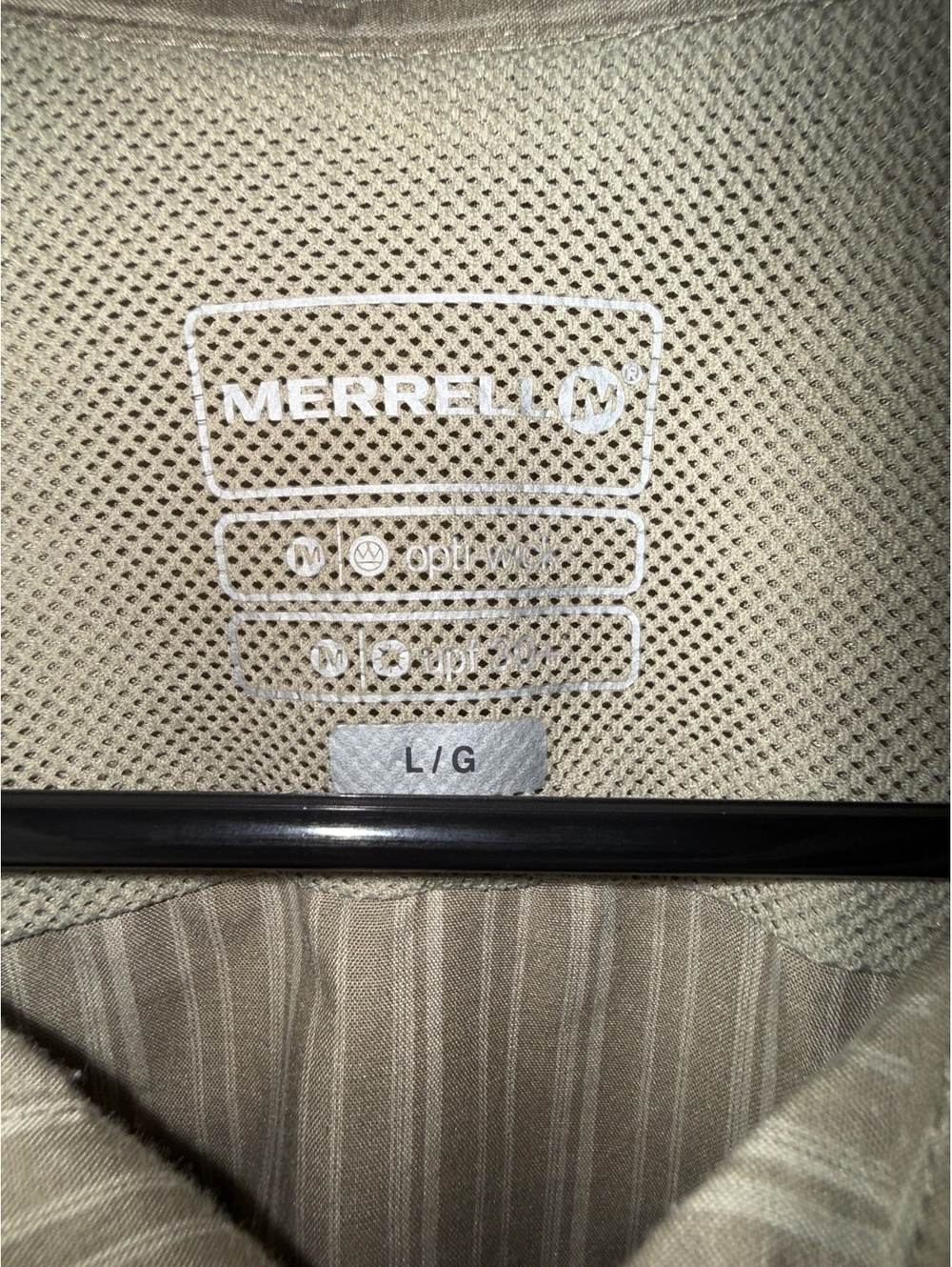 Merrell Men's Short Sleeve Button-Up Shirt Large - Picture 4 of 5